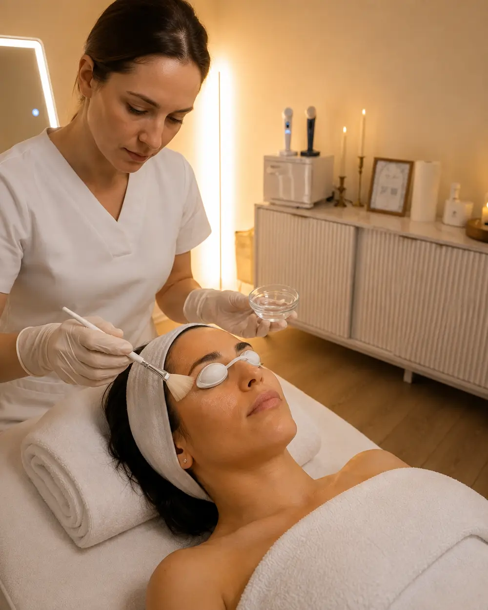 Chemical Peel treatment illustration